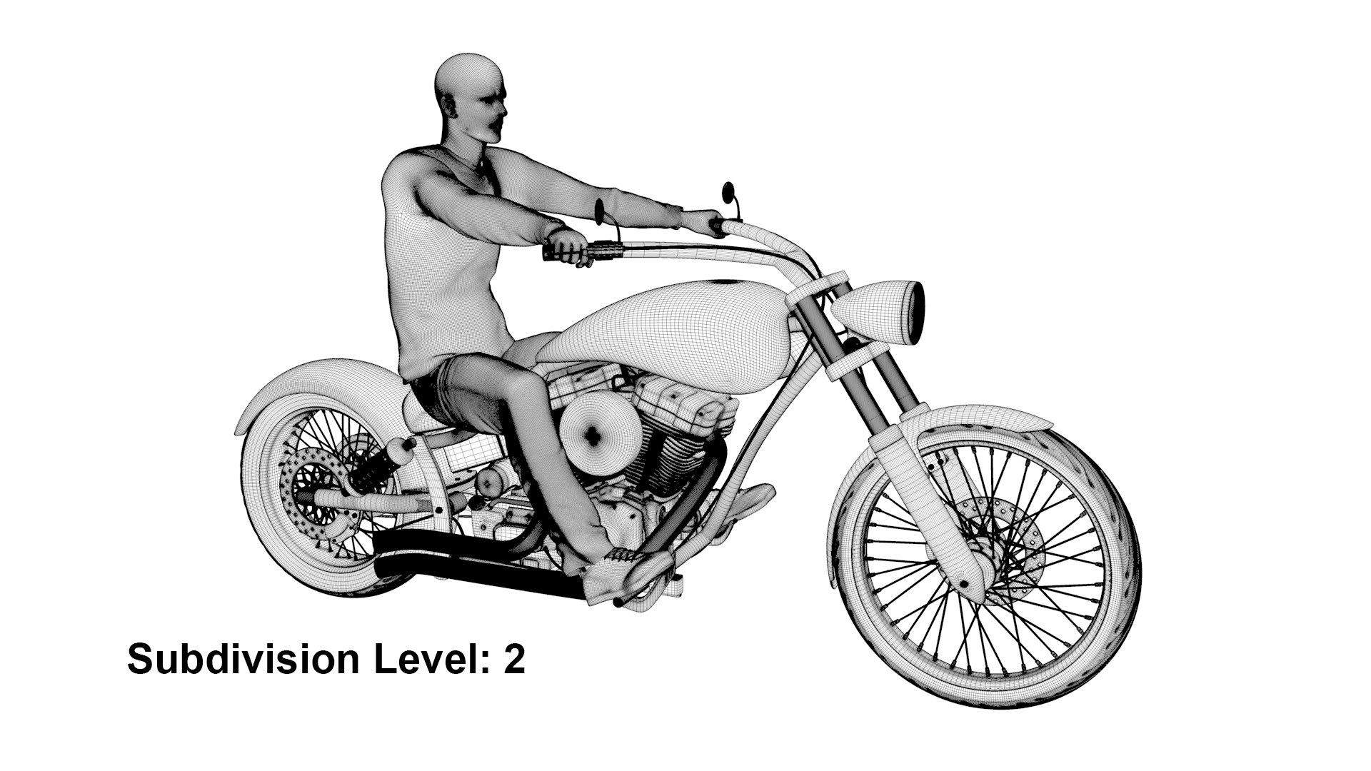 Motorcycle rigged rider 3D model - TurboSquid 1555610