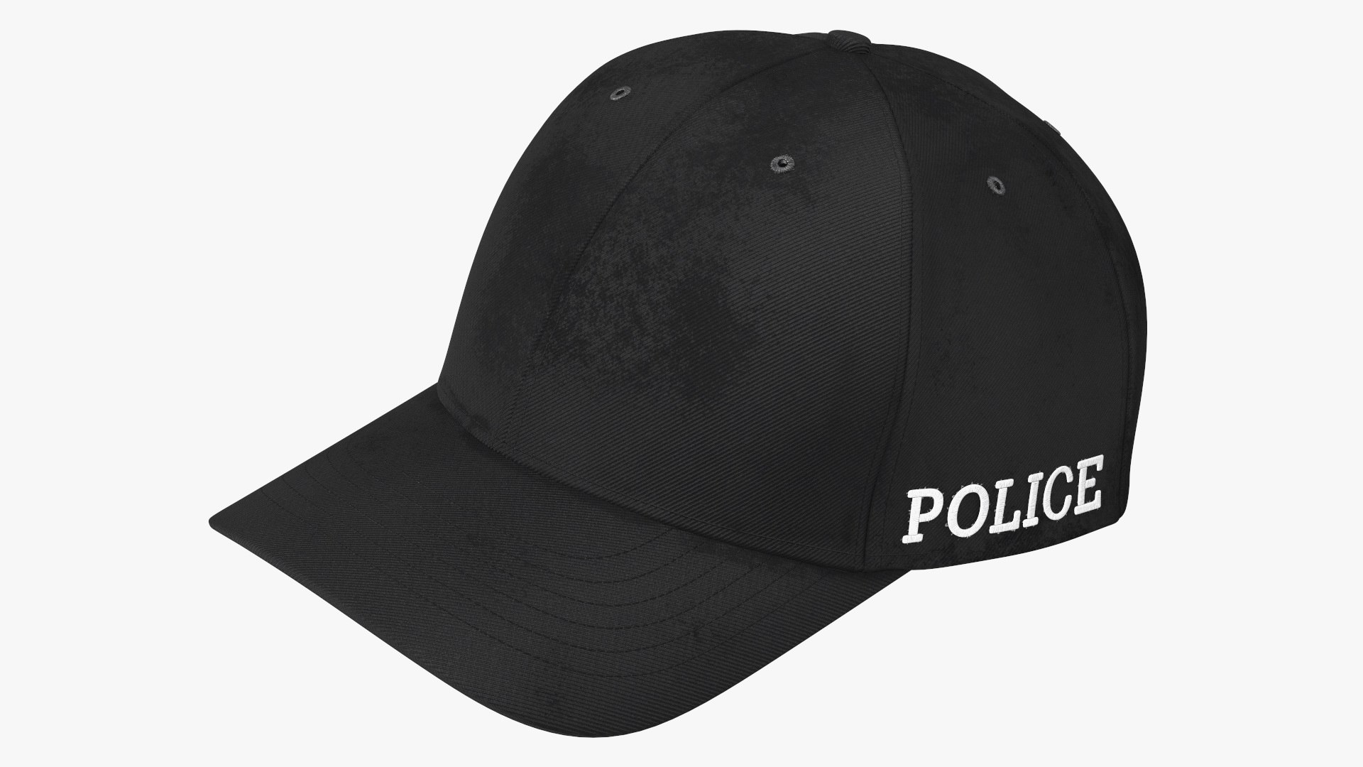 Police Baseball Cap 3D model preview