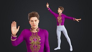 Male ballet dancer 3D