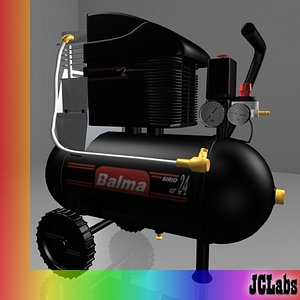 air compressor 3d max