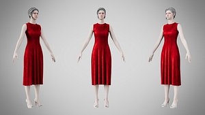 Dress 43 Ruby Velvet