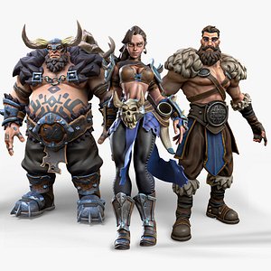 Stylized Warrior Pack 1 - Hero Fantasy Medieval Characters - 46
