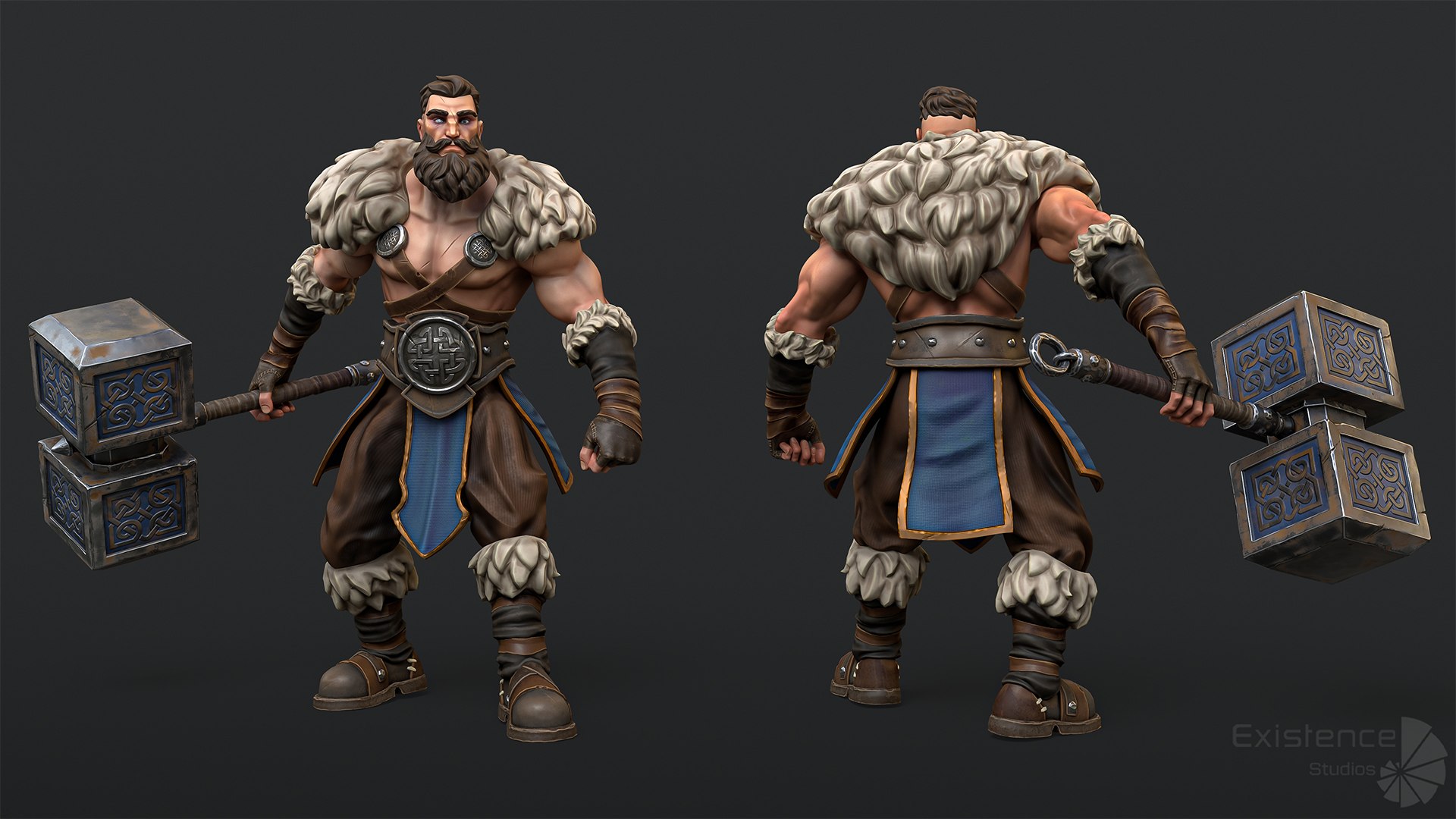 3D model Stylized Warrior Pack 1 - Hero Fantasy Medieval Characters - 46 https://p.turbosquid.com/ts-thumb/9K/6C7Ub3/jH/war2_3/jpg/1718581672/1920x1080/fit_q87/b599ac20ea6db307306644f98650f40ae4752c0a/war2_3.jpg
