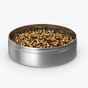 Golden Airgun Pellets Pack 3D