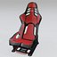 Asiento Racing RECARO Podium Rojo-Negro