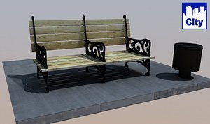 City Bench (mb, obj)