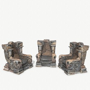old throne 3D model