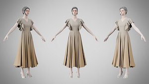 3D Dress 45 Grullo