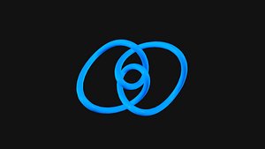 Figure Eight Loop Knot C4D 3D model