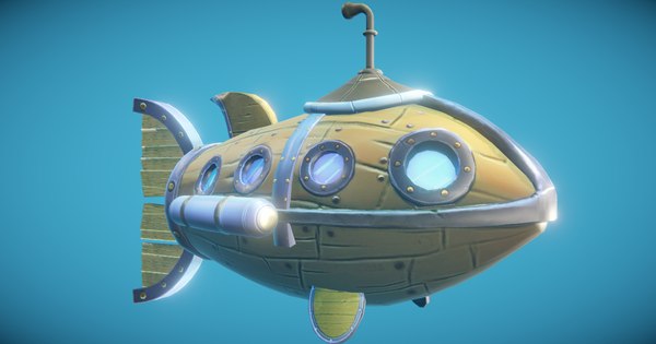 スチームパンクな魚潜水艦3Dモデル - TurboSquid 1241762