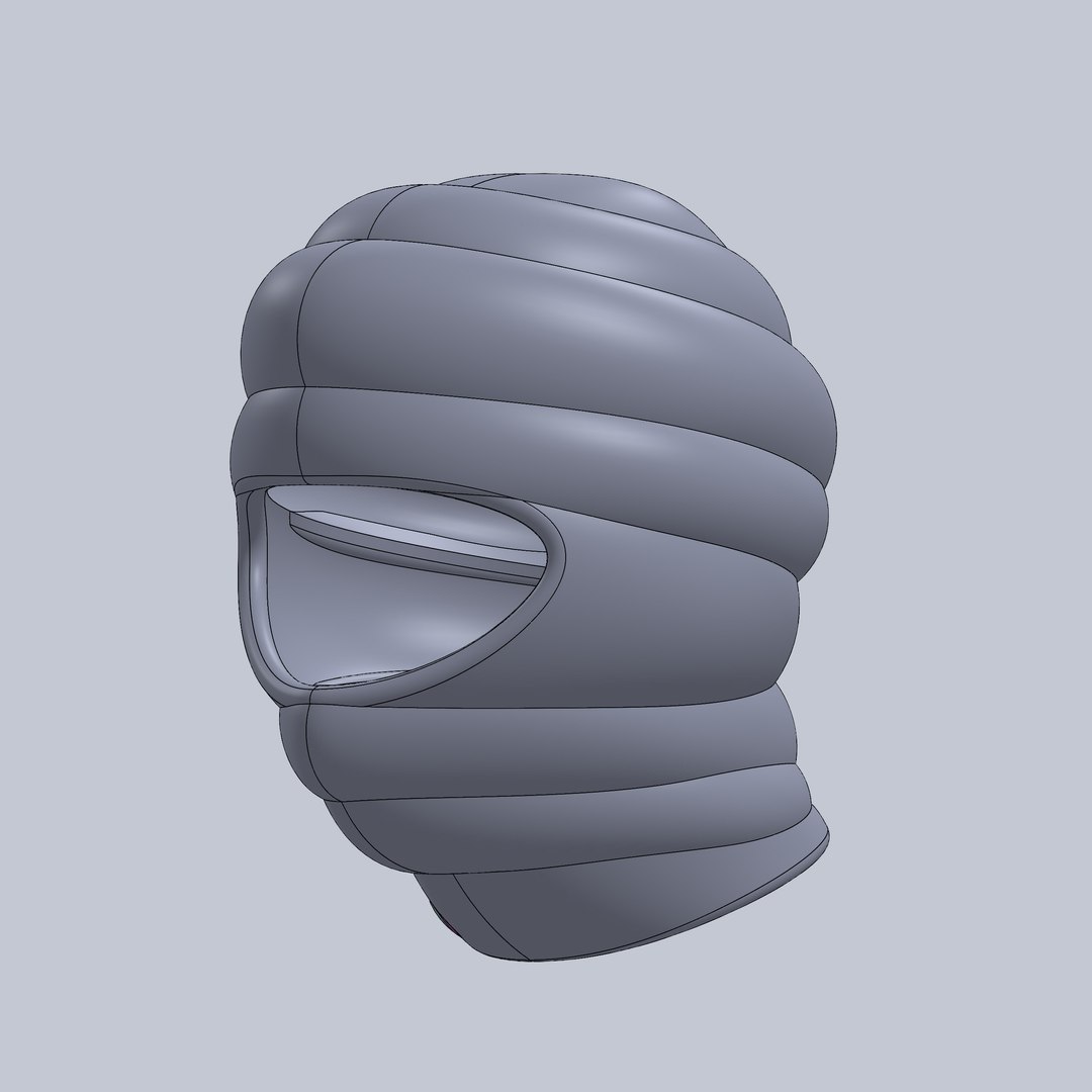 Conceptual GUERILLA Inflatable Cycling Helmet 3D Model TurboSquid 1961884