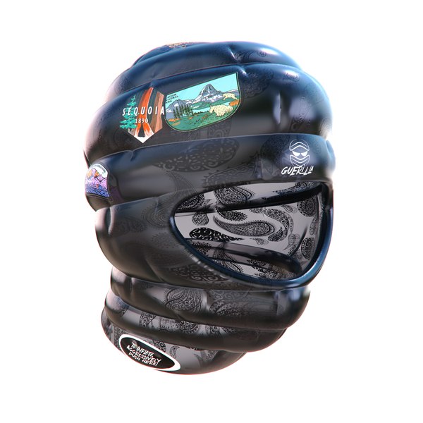 Conceptual GUERILLA Inflatable Cycling Helmet 3D 모델 TurboSquid 1961884