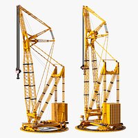 Lattice Boom Crane Yellow