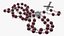 Chapelet avec Crucifix Rouge