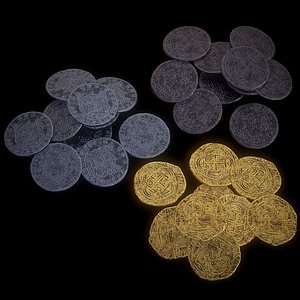 Spanish Money XVII-XVIII 3D model