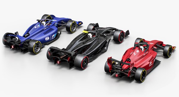 modelo 3d Colección de coches de carreras de Fórmula 1 2 3 temporada ...