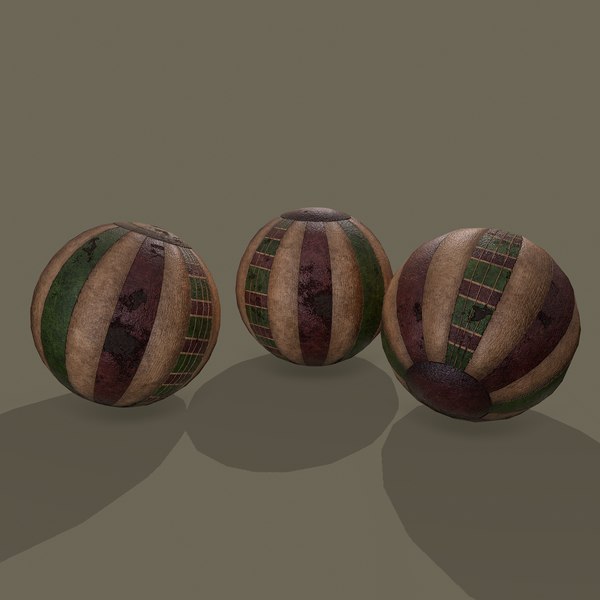 medieval toy balls 3D model