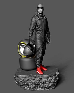Max Verstappen 1-4 Scale Statue 3D print model 3D