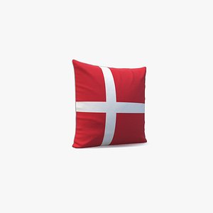 Denmark Flag Pillow model