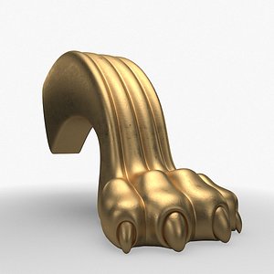 Lion Leg for Round Table CNC Carving Milling model