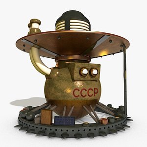 venera 9 landing spacecraft 3D model