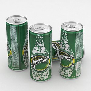 3D model beverage water perrier