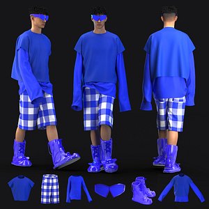 Urban Breeze Casual Menswear Set 3D