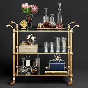 Williams Sonoma Beckett Bar Cart