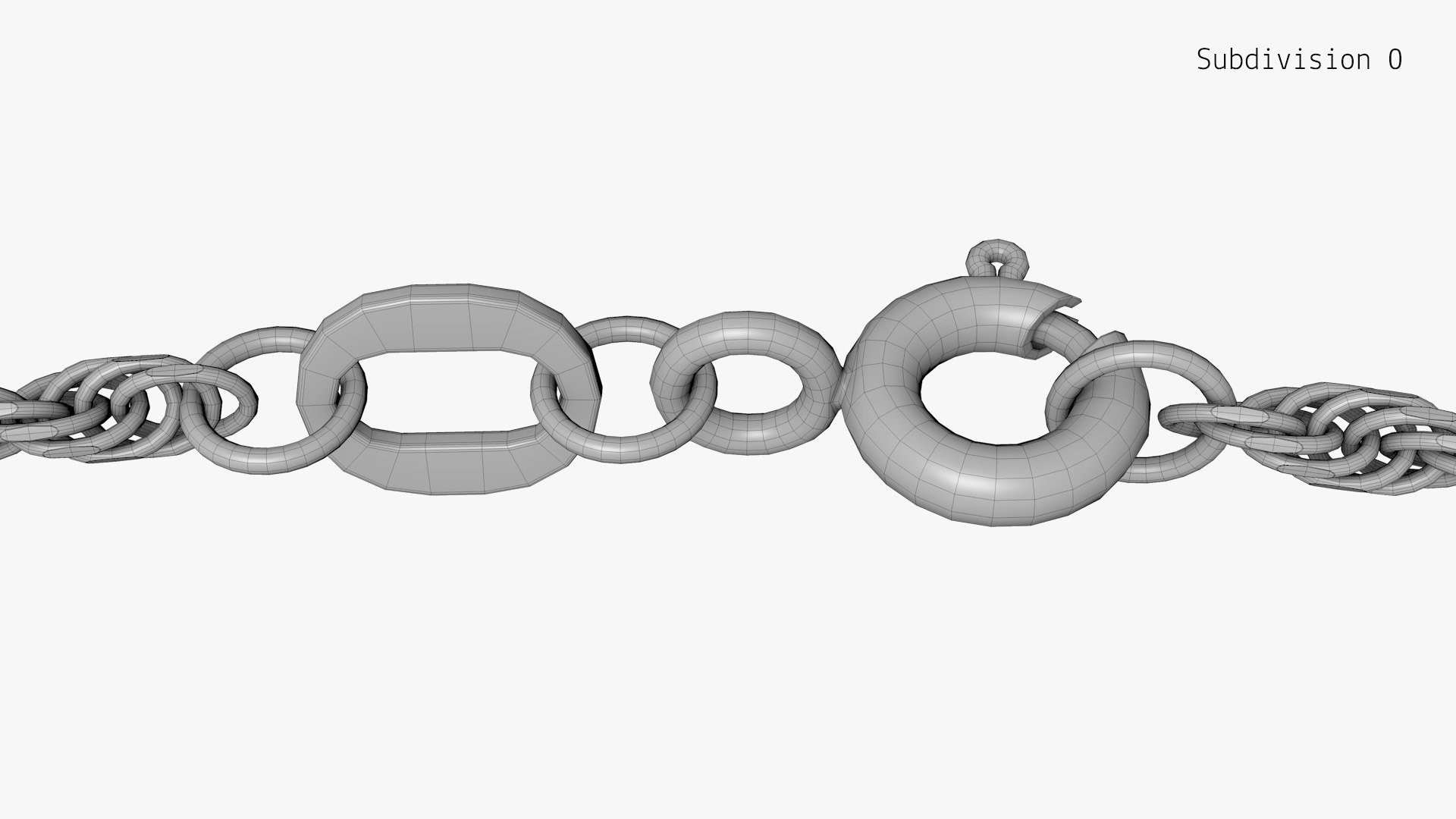 Chain Necklace NL012-0.3 3D Model - TurboSquid 1746597