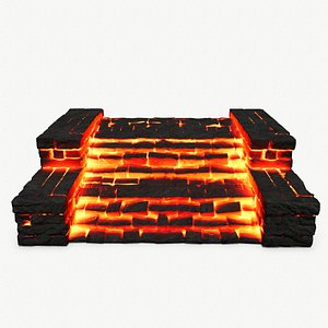 3D model Ruin Stairs