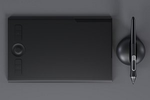 3D WACOM INTUOS PRO 3D model high poly