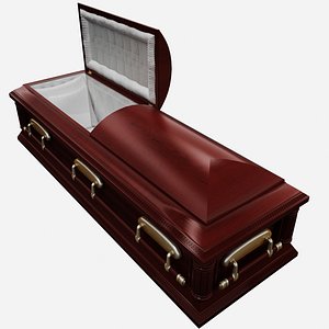 3d model of coffin casket