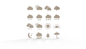 Weather Icons 3D model