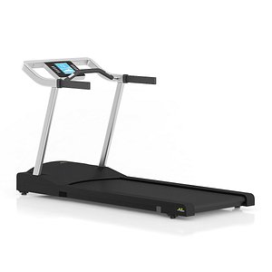 black treadmill obj