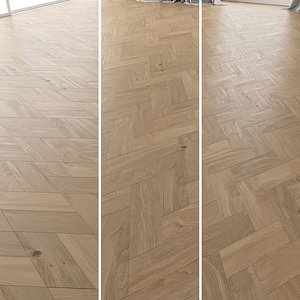 3D parquet oak molasses sanded