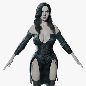 The Witcher fanart PBR 8k highdetails rigged 2026 model