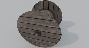 Wooden Cable Reel Drum 3D Model - TurboSquid 2016720