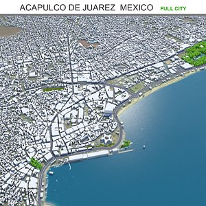 3D Acapulco de Juarez Guerrero Mexico