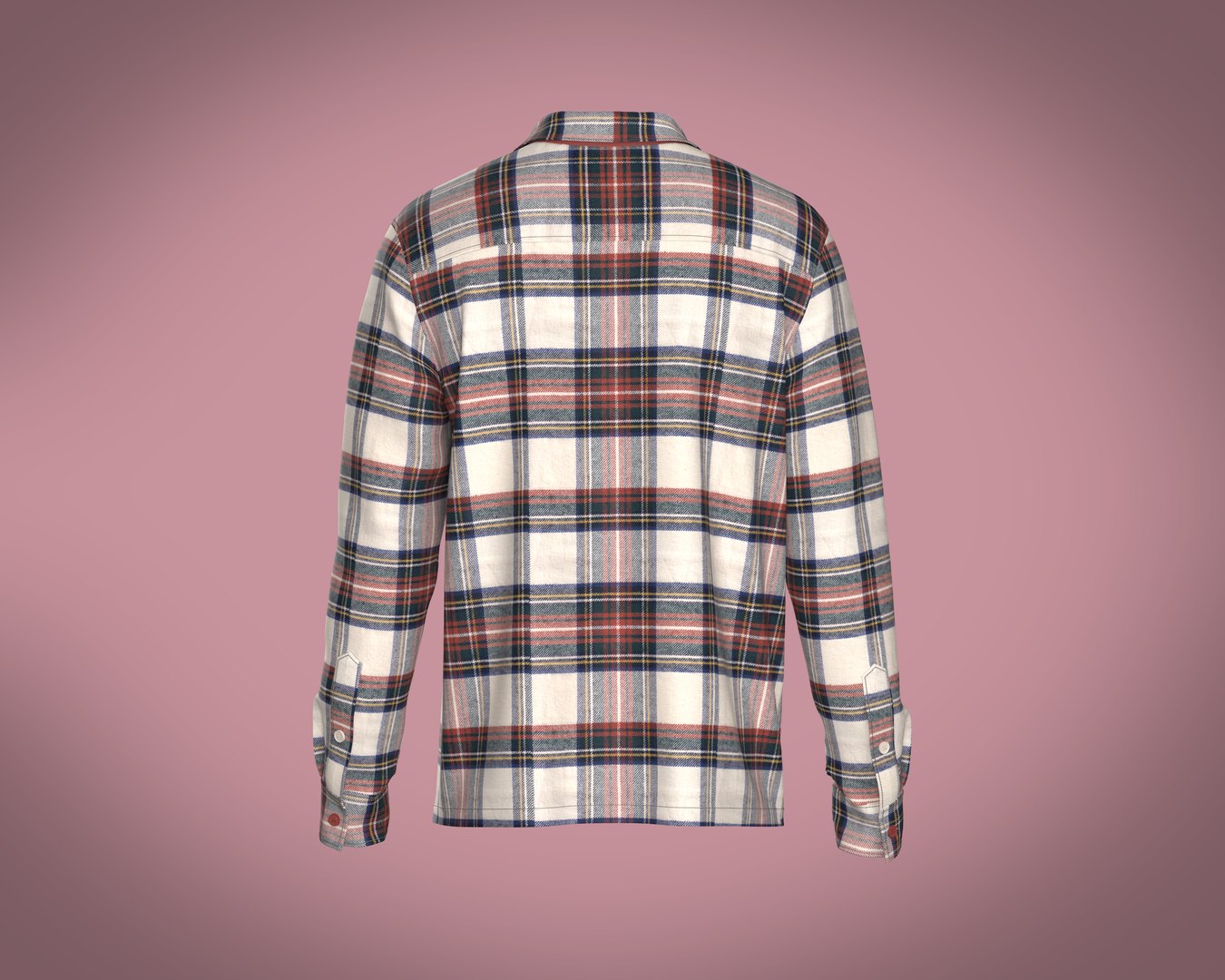3D Mens Flannel Shirt With Lettering Embroidery - TurboSquid 2319008