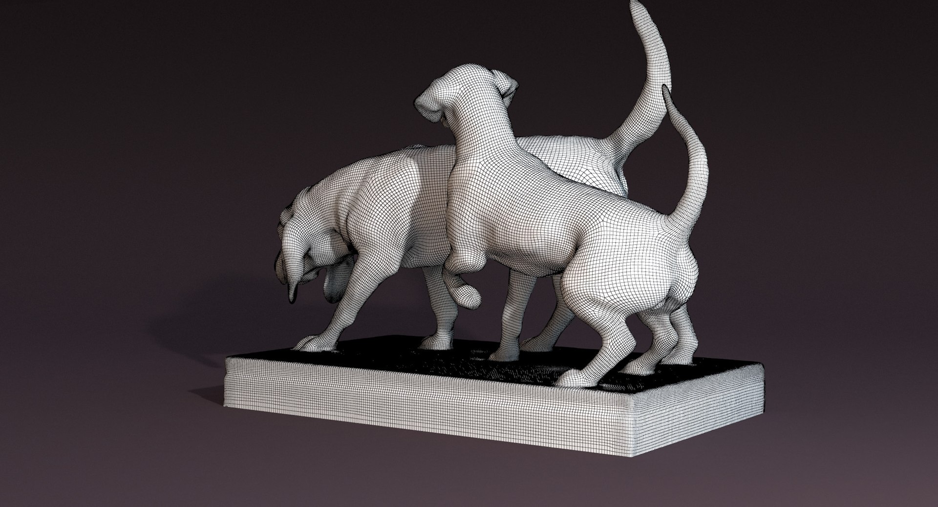 Statue Dogs Model - TurboSquid 1150064