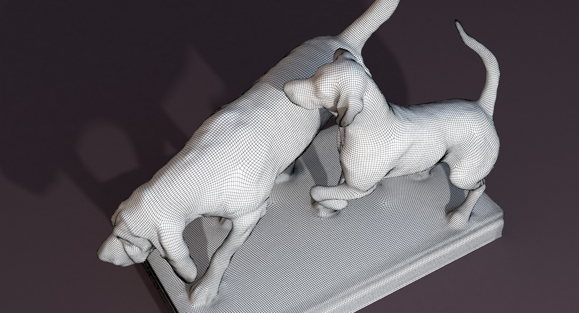 Statue Dogs Model - TurboSquid 1150064