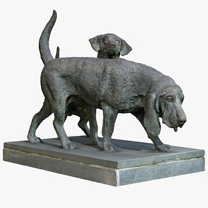 statue dogs model
