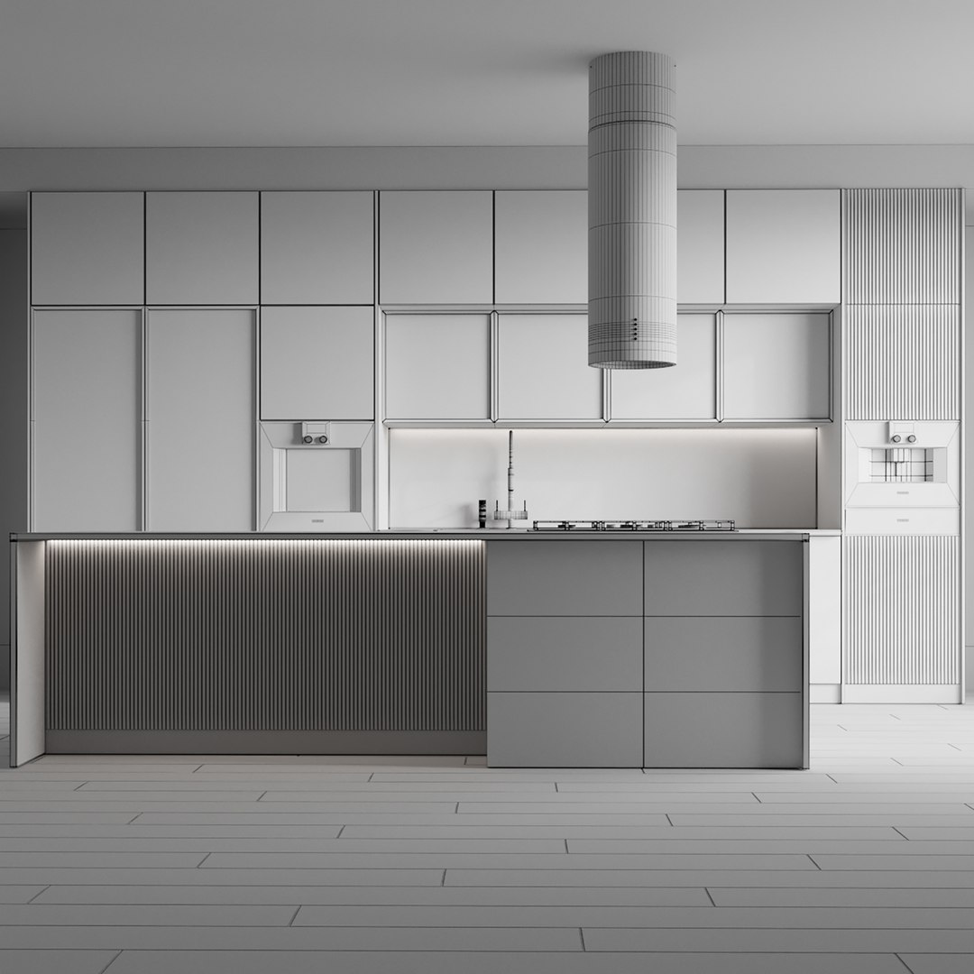 3D Kitchen 073 Model - TurboSquid 2081108