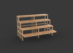 Bonsai bench 03 3D