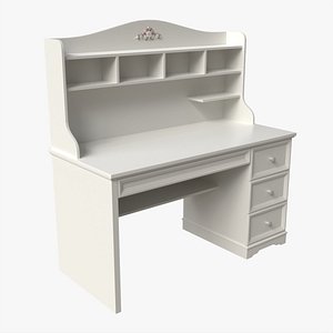 Children Study Desk Decorated 3D model