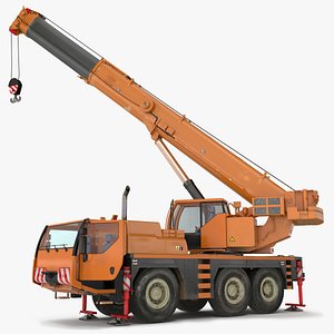 Liebherr Mobile Crane Rigged 3D