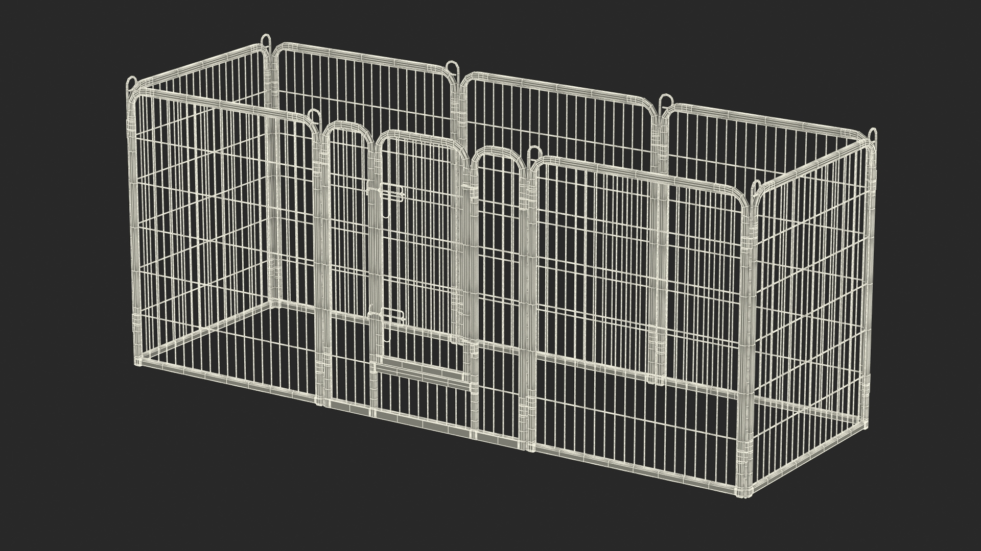 Small Rectangular Playpen For Dogs 3D TurboSquid 2003829