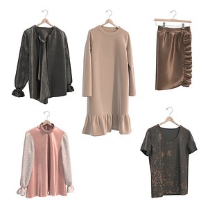 Clothing on Hanger 17 3D model