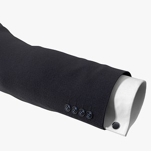 3D Realistic Sleeve Prop for Male Outfit Black