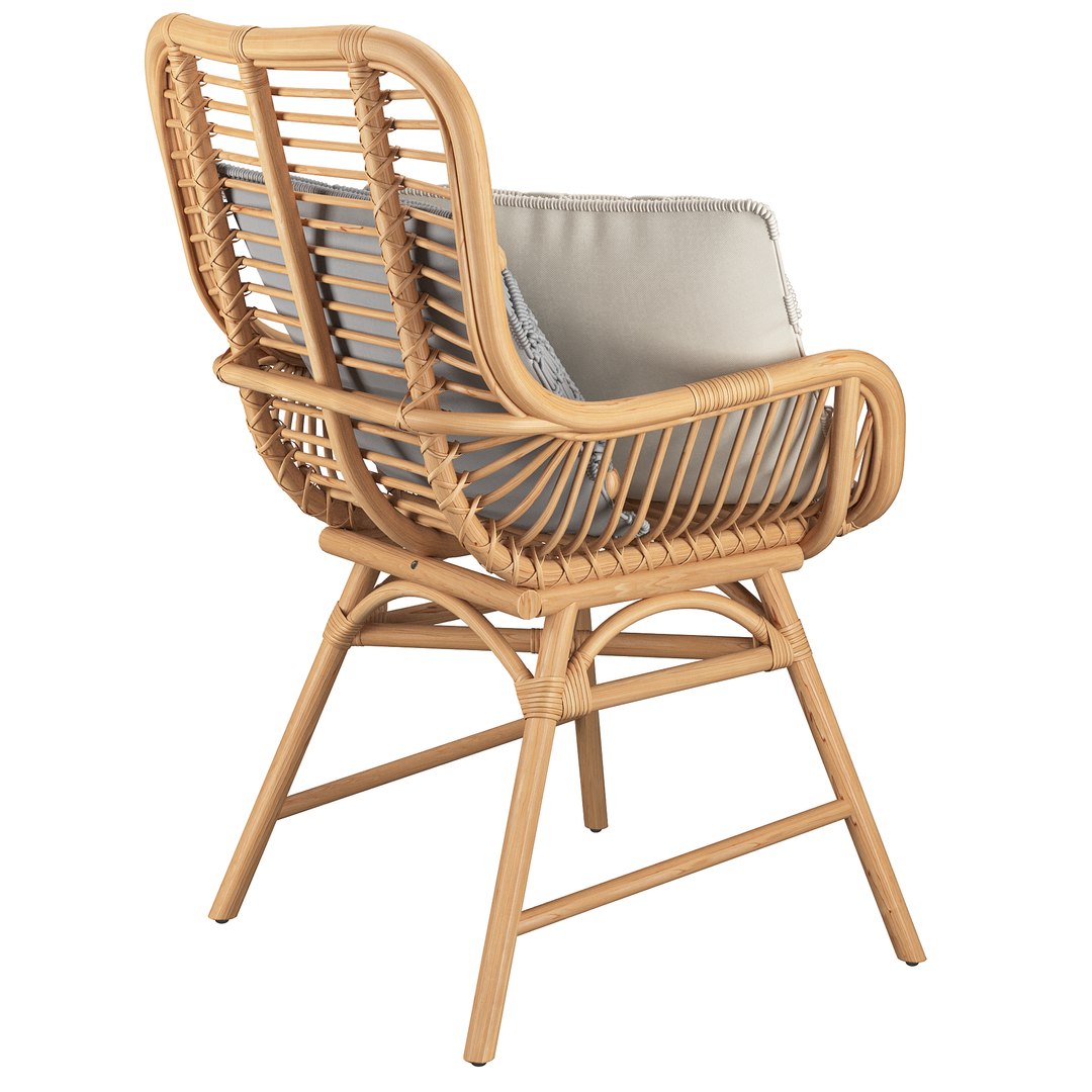 Rattan chair 3D model - TurboSquid 1685289